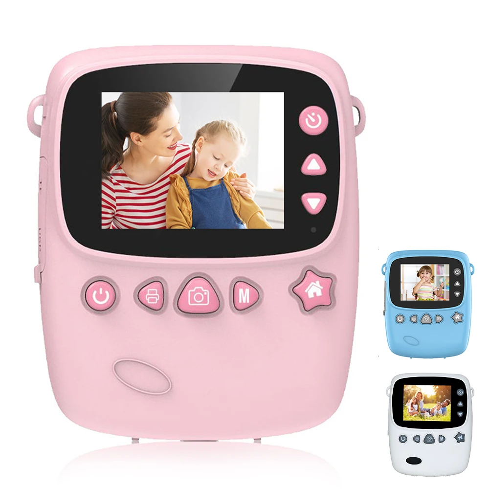 

Children Camera Toys Mini Digital Camcorder Kids Educational Toy Video Camera for Girl Boy Birthday Gifts White Pink Blue