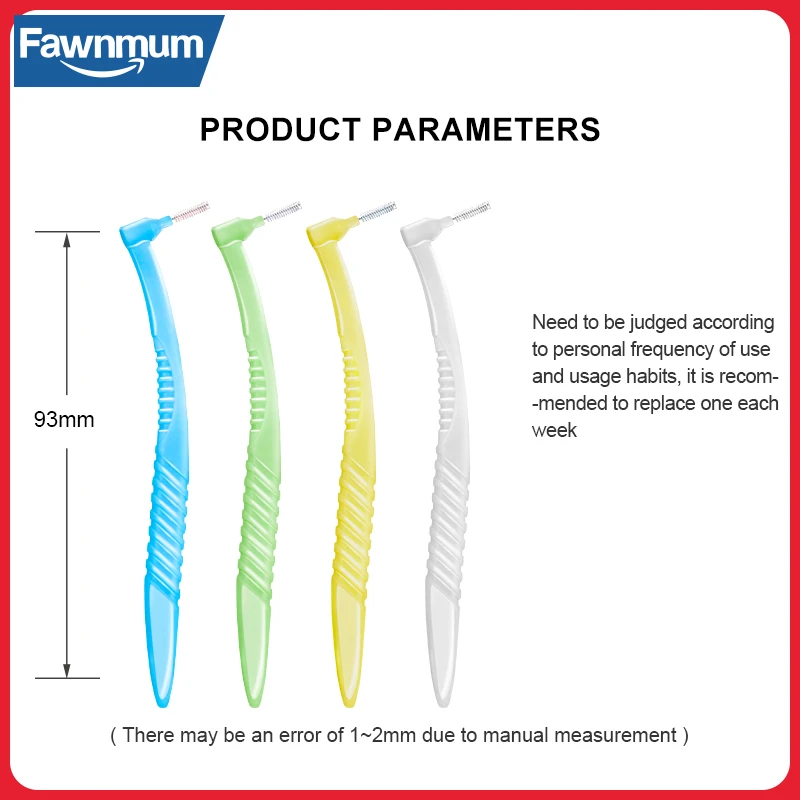 Набор ортодонтических инструментов Fawnmum 30 шт. зубные щетки 0 6-1 мм гигиена полости