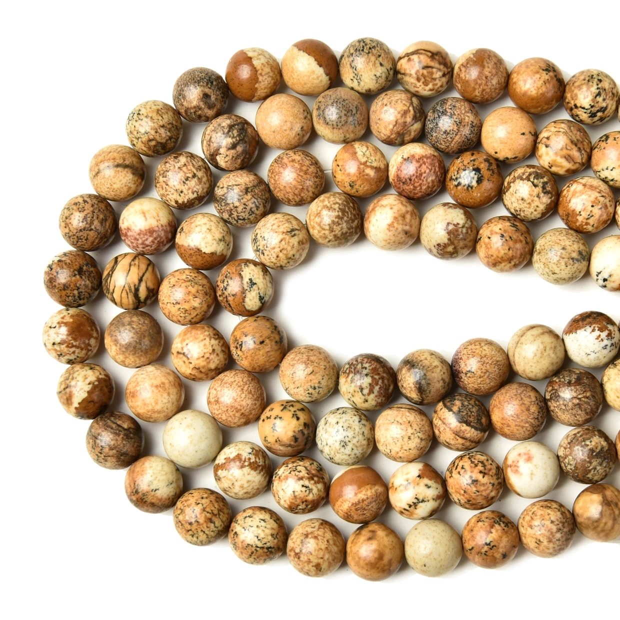 Бусины из яшмы для изготовления ювелирных изделий сделай сам круглые гладкие