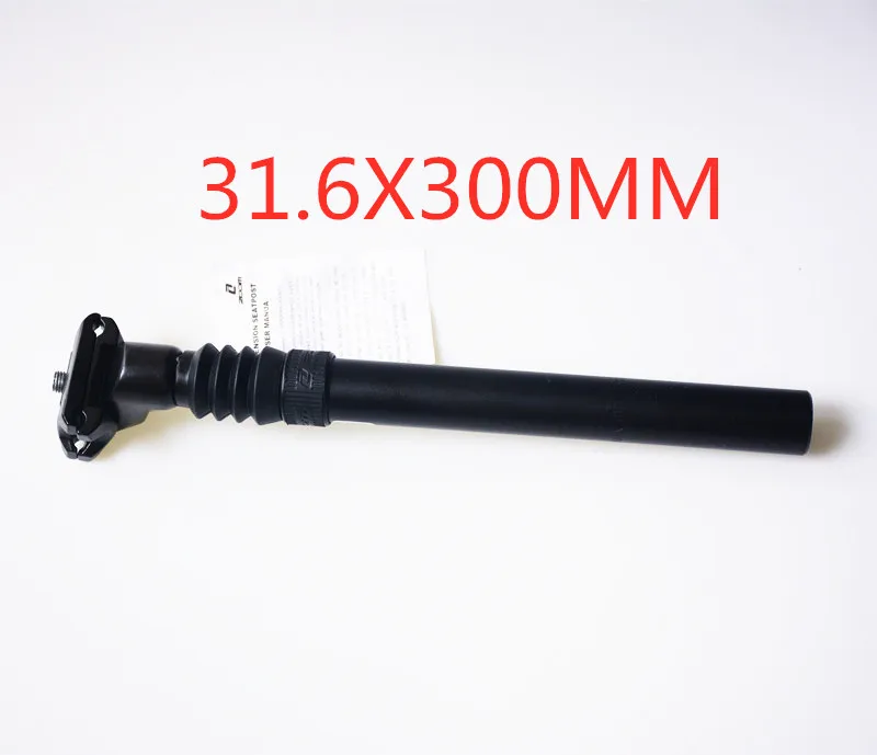 black 31.6x300mm Зум стойка для подвесного сиденья велосипеда подседельный штырь 27,2/31,6*300 мм MTB Горная дорога велосипед часть 3 заказа - Цвет: black 31.6x300mm