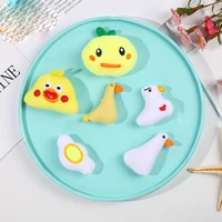 10pcslot diy handmade cute duck dolls padded patches appliques for clothes sewing supplies diy hair decoration