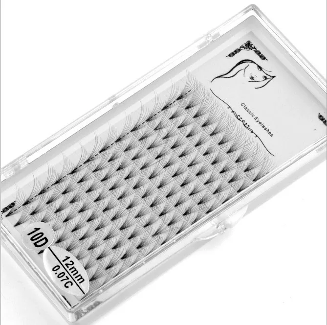 Ресницы из синтетических волос 10D невидимые ручной работы|Накладные ресницы| |