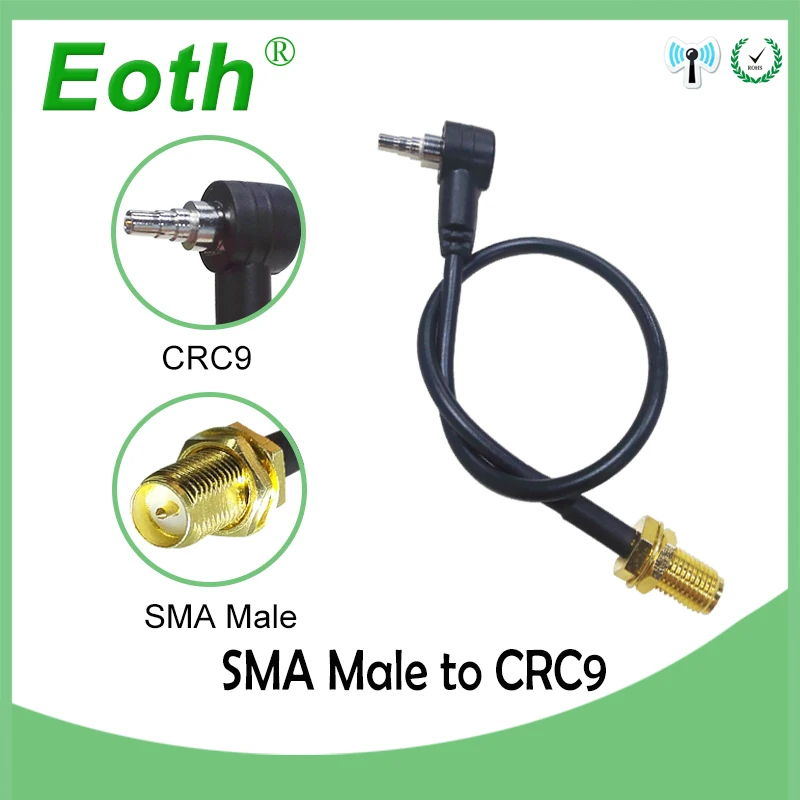 2 шт. разъем SMA типа папа К CRC9 Удлинительный кабель антенный адаптер RF Pigtail RG316