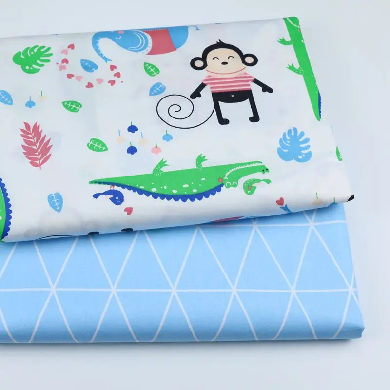 Мультяшная ткань с длинным хвостом обезьяны детское Хлопковое одеяло спальный