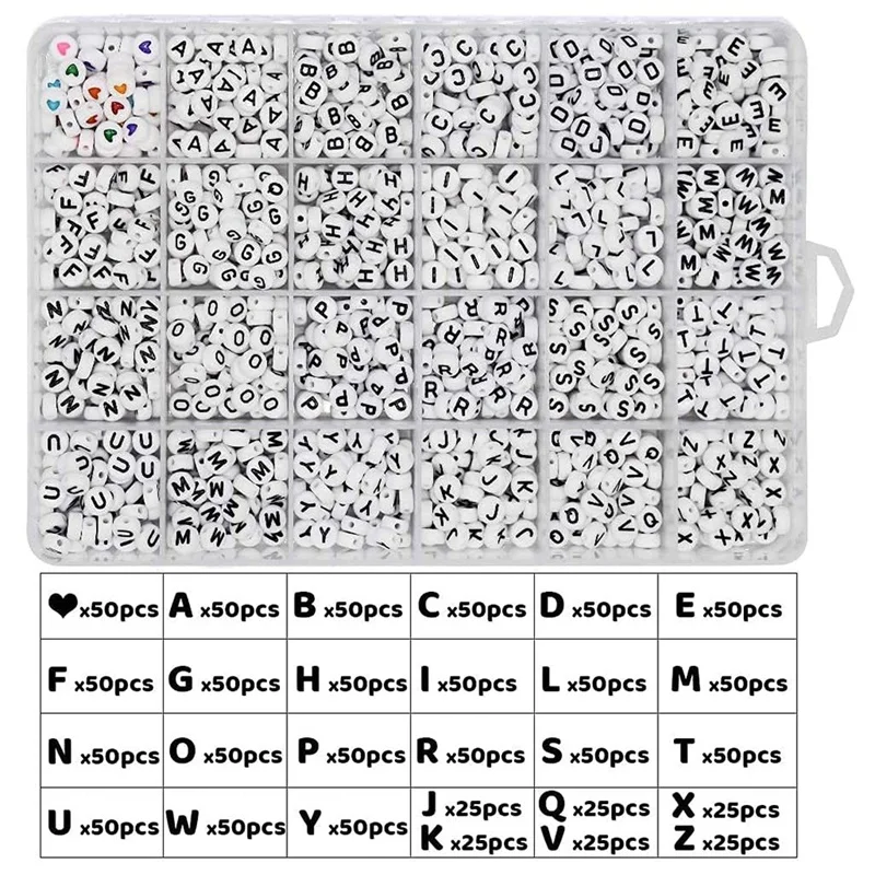 

Beads for Jewelry Making Kit - 7500 Pcs Glass Seed Bead and 1200 Pcs Letter Beads for Friendship Bracelet Making Kit