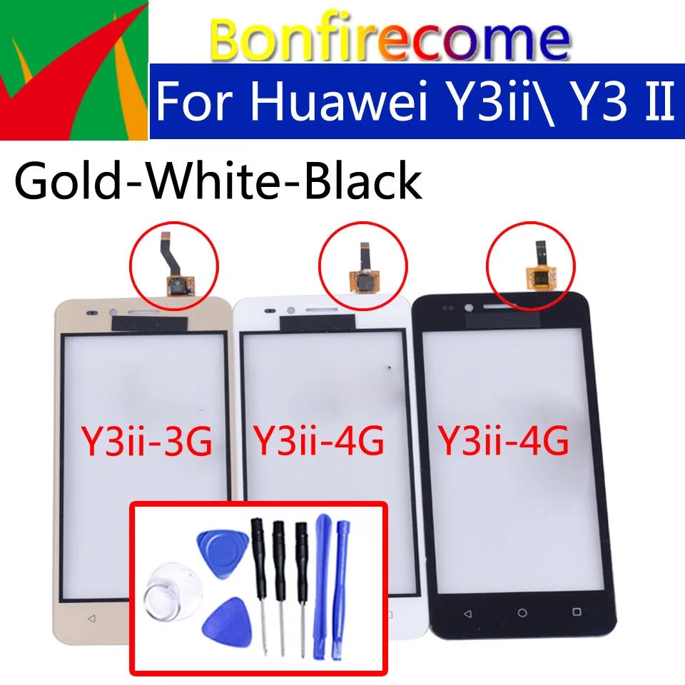 Сенсорный экран для Huawei Y3ii Y3II Y3 II сенсорный 4 5 дюйма с дигитайзером сенсорной