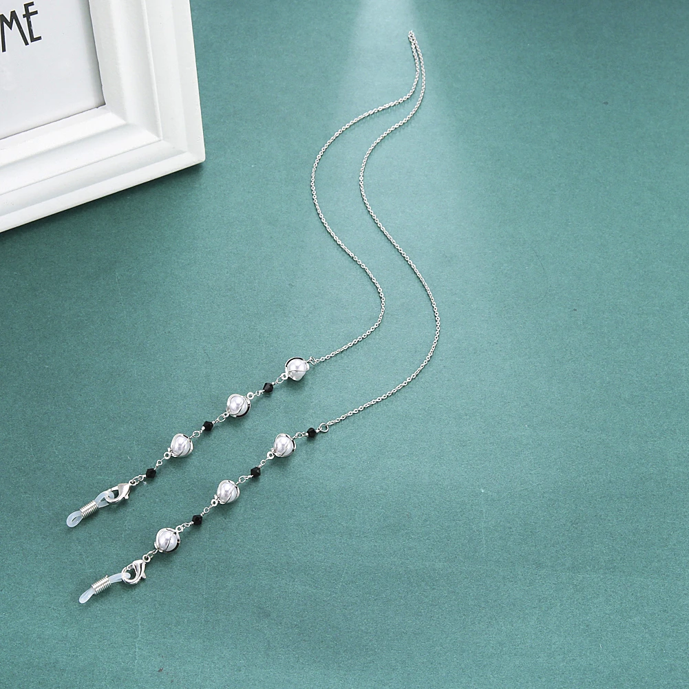 цепочка для очков Цепочка солнцезащитных Кристалл Жемчуг Бусины Очки Маска