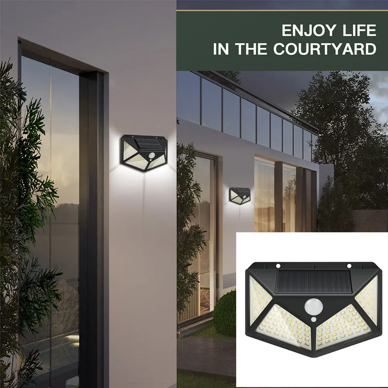 

Outdoor Solar Garland LED Solar Light Outdoor Solar Lamp with Motion Sensor Solar Powered Sunlight Spotlights for Garden Decor