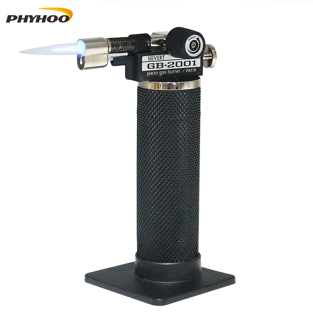 Миниатюрный самозажигающийся бутановый Micro фонарь для дома и кухни Регулируемый