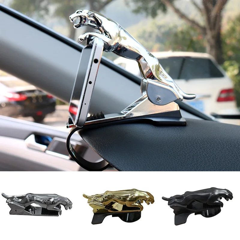 

Adjustable Leopard Car Phone Holder Dashboard Mount Clip Mobile Smart Phone GPS Stand Bracket For all phone