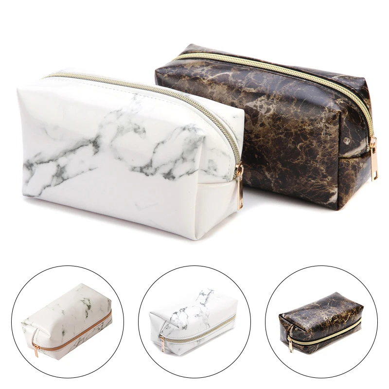 Дорожная косметичка Мраморная женская мода многофункциональный органайзер для