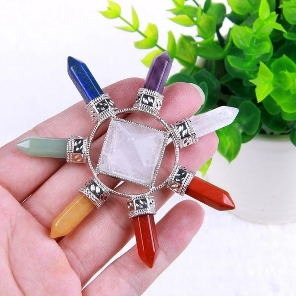 Фотоэлемент 7 чакр чистый камень фотоэлемент генератор 1 шт. | Дом и сад