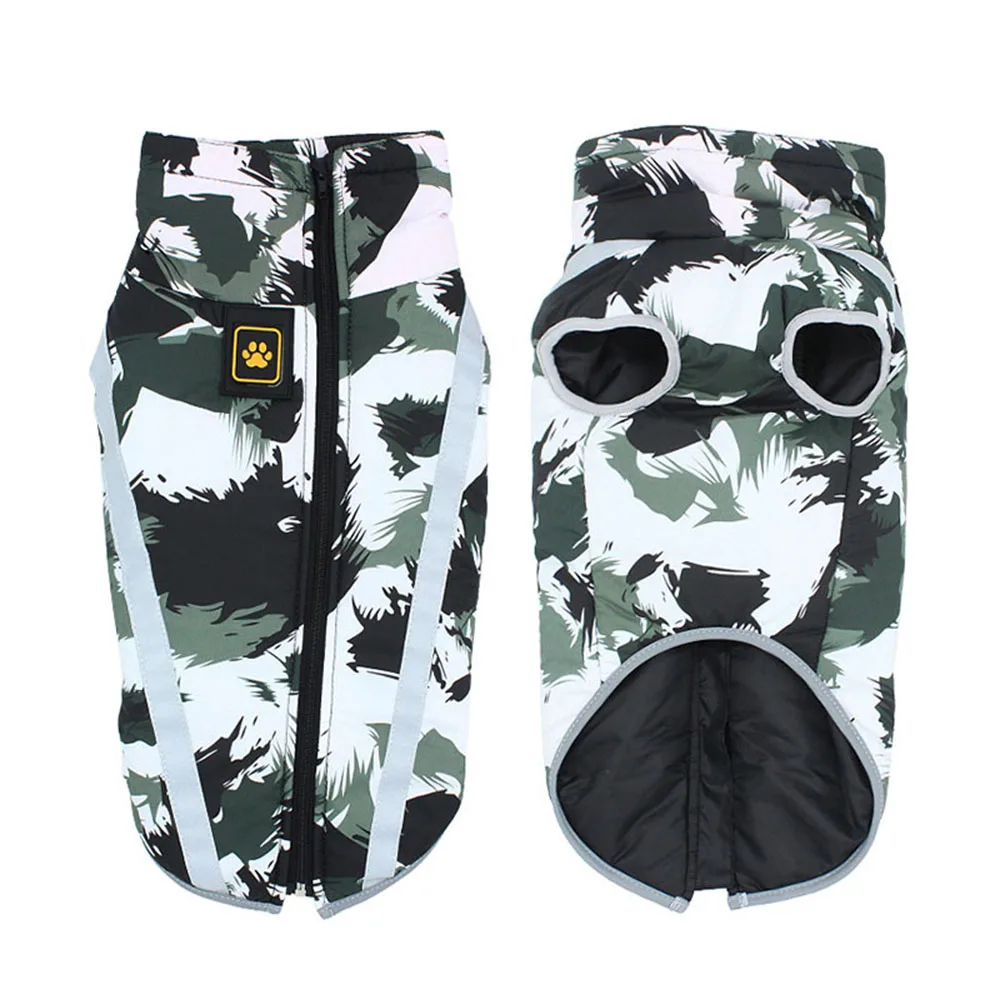 Водонепроницаемый жилет для больших собак зимняя куртка пальто одежда улицы