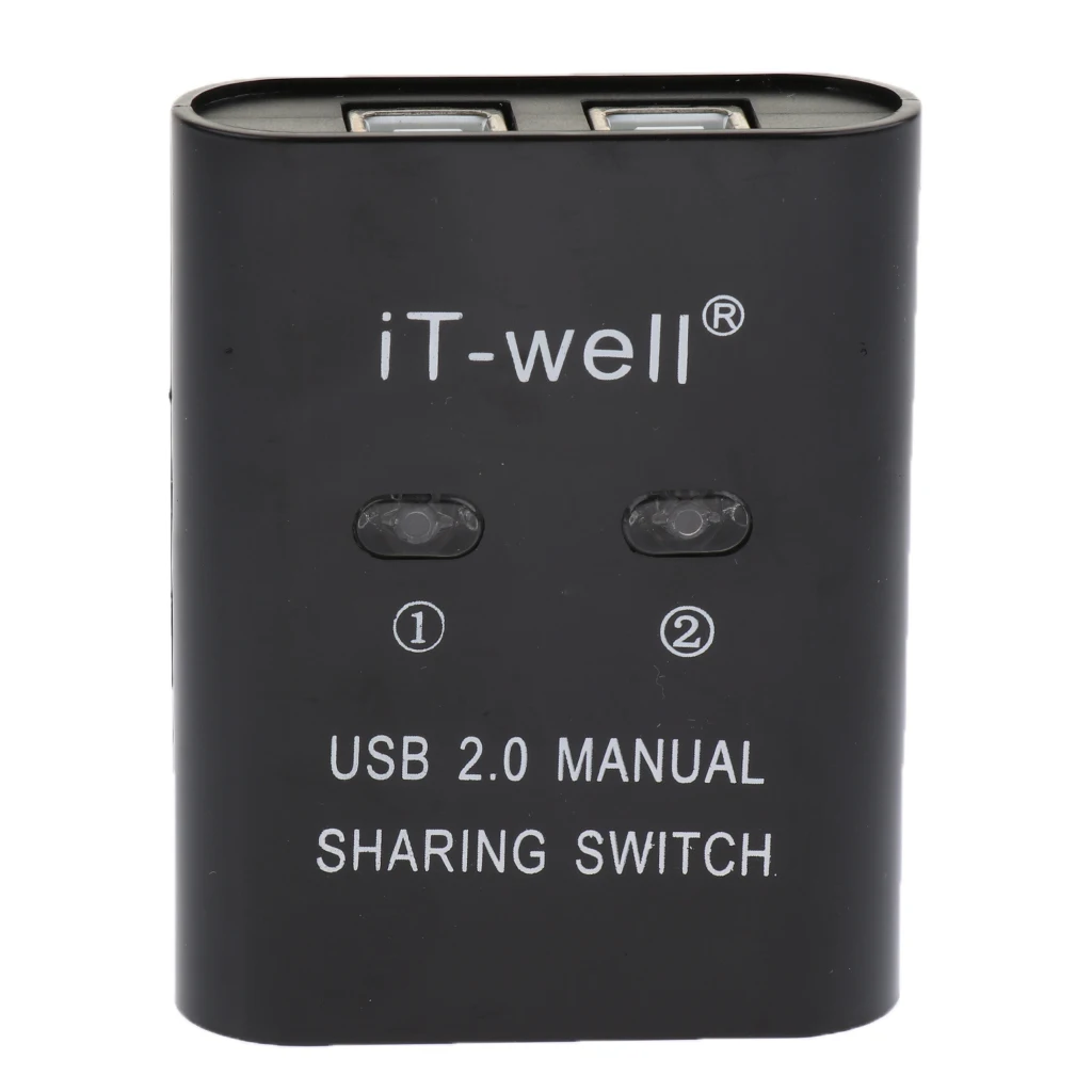 

Lovoski USB 2.0 Manual Sharing Switch 2 Ports HUB For PC Scanner Printer