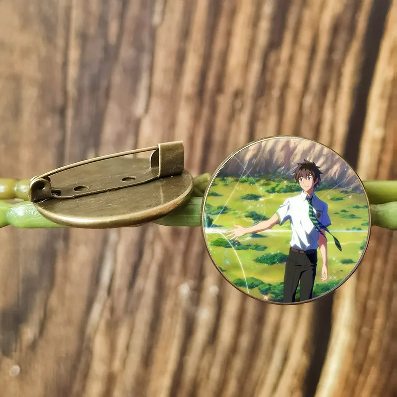 FIMAODZ Kimi no Na wa ваше имя броши булавки для женщин мужчин Miyamizu Mitsuha Tachibana Аниме Фигурка