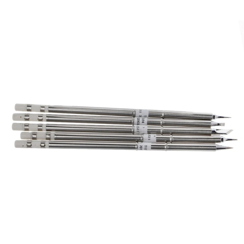 5 Pcs T12 Series Solder Iron Tips For Hakko FX951 BAKON 950D Soldering Station | Инструменты