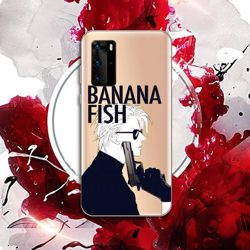 

Japanese Anime Banana Fish Phone Case Transparent for Huawei P honor 8 10i 20 30 40 smart 2019