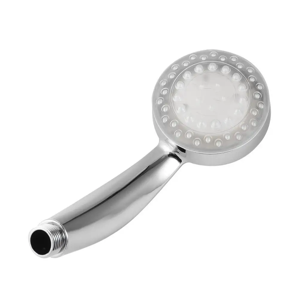 7 Color 5 LED Lights Romantic Automatic Magic Handing Rainfall Shower Head Single Round for Water Bath Bathroom Drop Ship | Обустройство