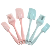 silicone spatulas 3 pcs heat resistant non stick rubber cooking utensil tool for cooking baking bbq bpa free