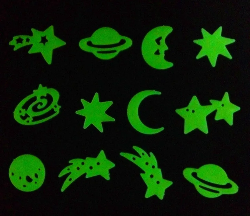 

Children Stickers Musical Note Luminous Star Stickers Full Of Gypsophila Fluorescent Three-Dimensional Wall Dinosaur Universe