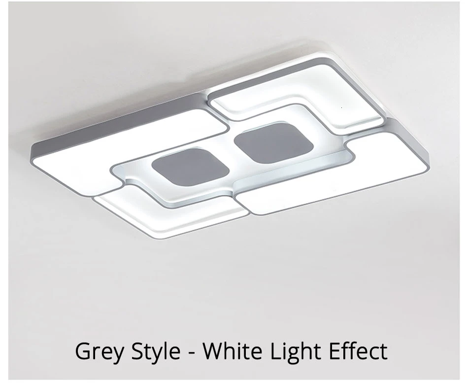 LED ceiling lights White/Grey body Modern living room for bedroom support 110V and 220V Remote control led lamps