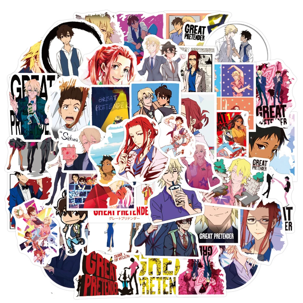 

10/30/50PCS GREAT PRETENDER Anime Stickers Cartoon Graffiti Decals Laptop Water Bottle Fridge DIY Waterproof Kid Sticker Pack