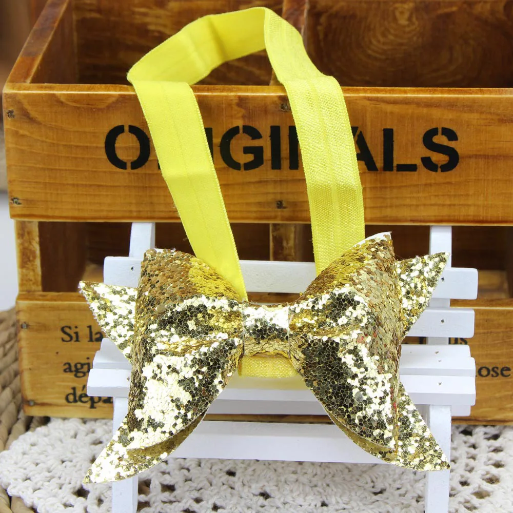 Аксессуары для волос бантики маленьких девочек повязки на голову эластичные