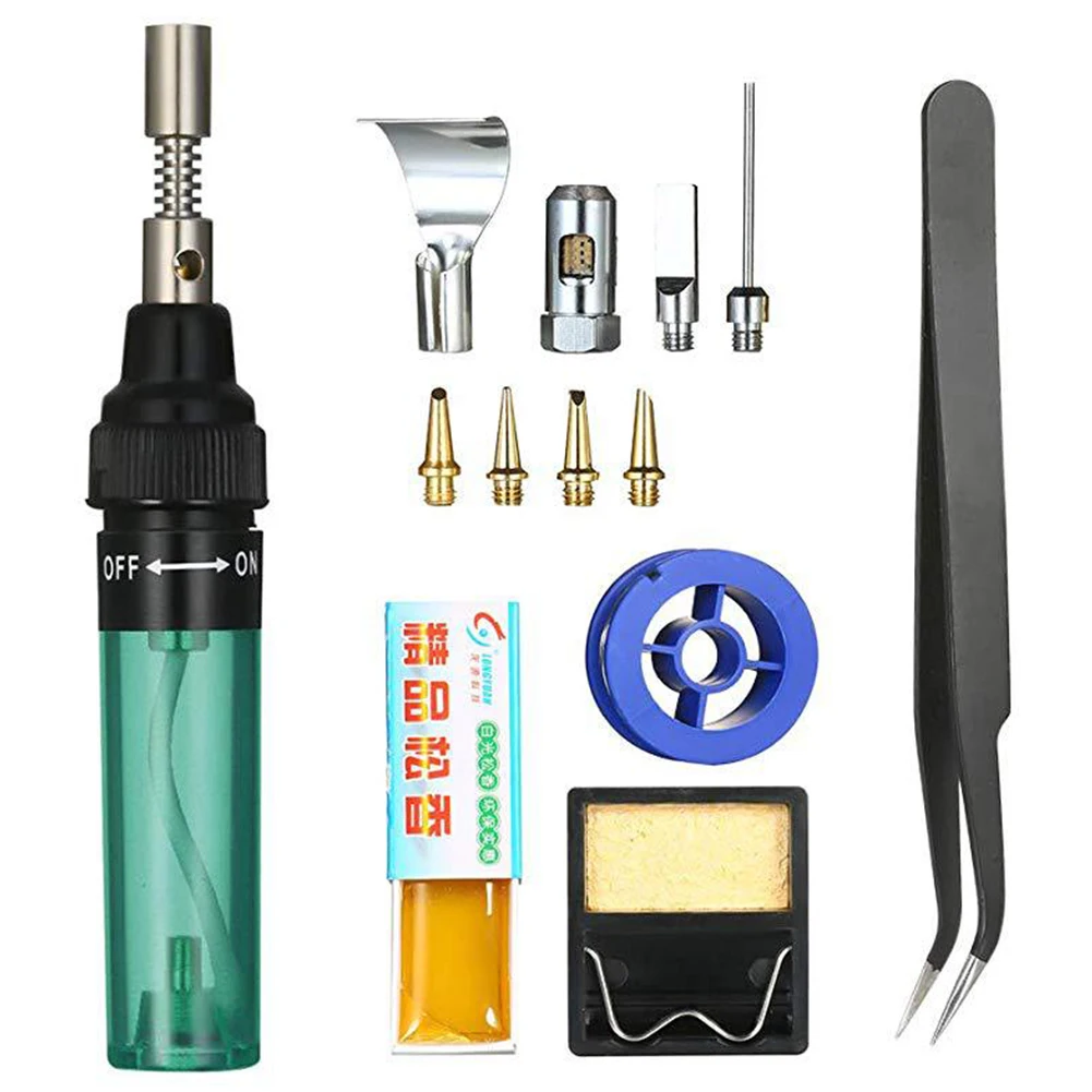 

Butane Gas Welding Soldering Irons Welding Pen Burner Blow Torch Gas Soldering Iron Cordless Butane Tip Tool 1300 Celsius