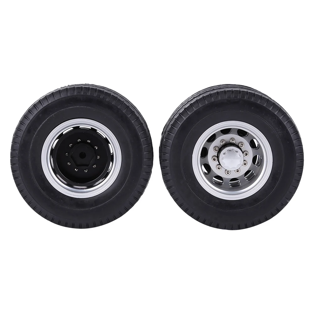 Ступица заднего колеса с покрышкой для Tamiya 1/14 RC трактора прицепа грузовика 2 шт.