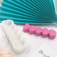 heart shape candle silicone mold for wedding party dinner candle making diy handmade scented candles candle mould holiday gift