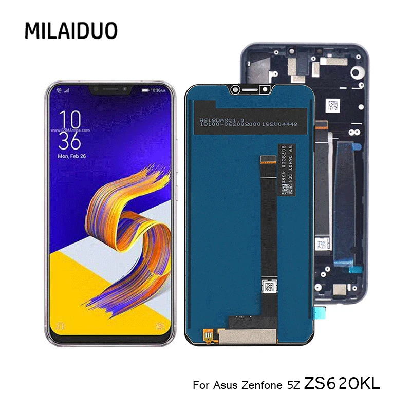 ЖК дисплей для Asus Zenfone 5z ZS620KL / 5 ZE620KL сенсорный экран дигитайзер сборка Замена с
