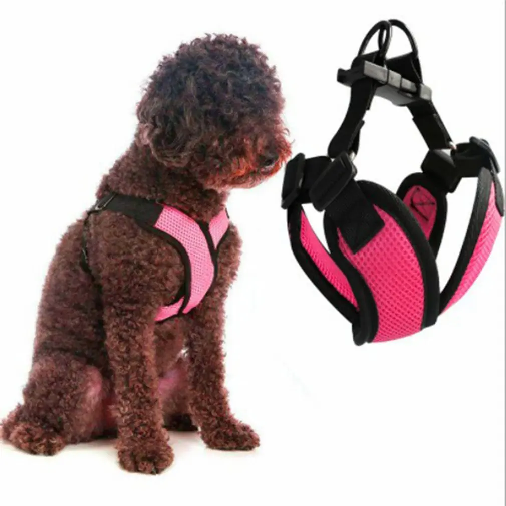 

Pets Adjustable Harness Vest Cat DogsWalking Lead Leash For Puppy Collar Polyester Mesh Harness For Small Medium Dog Cat Pet