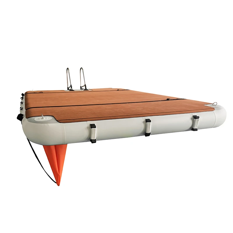 Фото Надувная плавающая док-станция надувной плавающий коврик водная платформа для