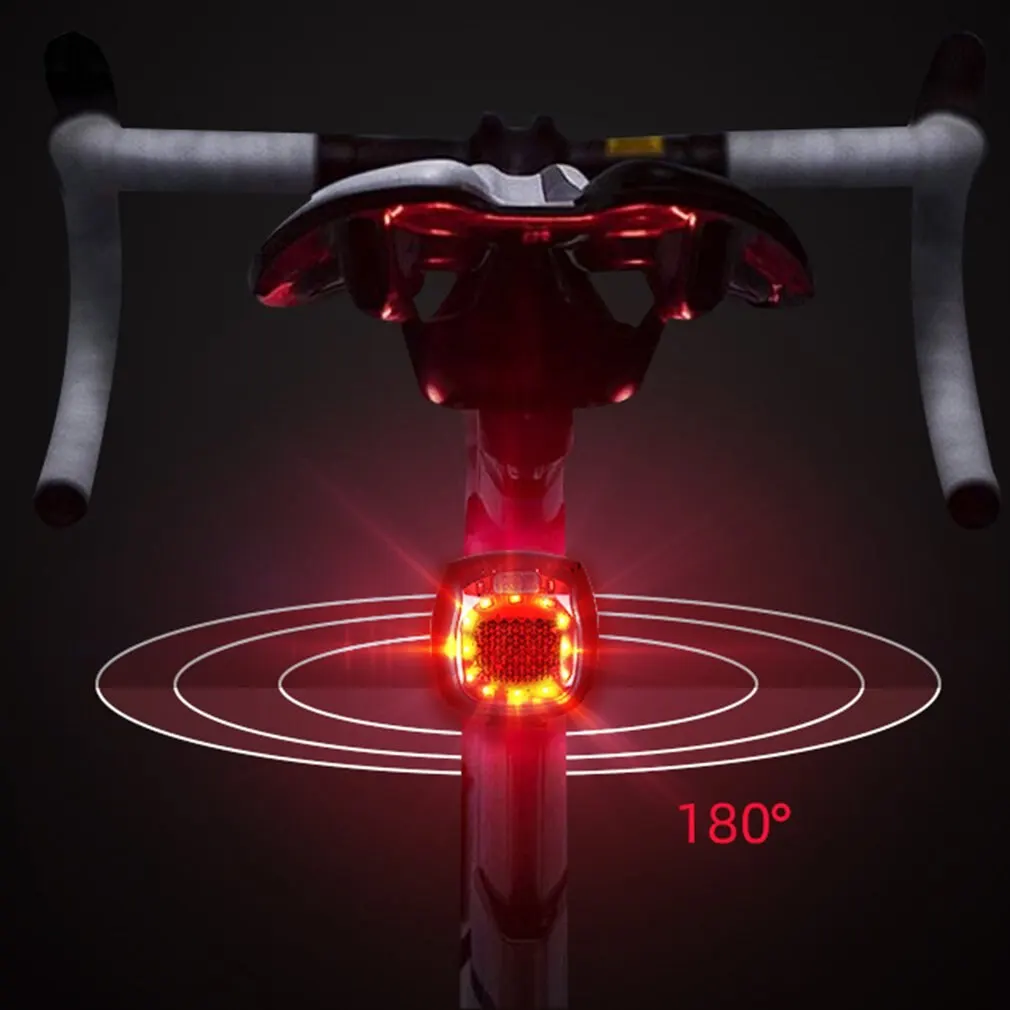 

XH-213 Smart USB Rechargeable Bike Safety Warning Tail Light Portable Waterproof Bicycle Mountain Bike Tail Light