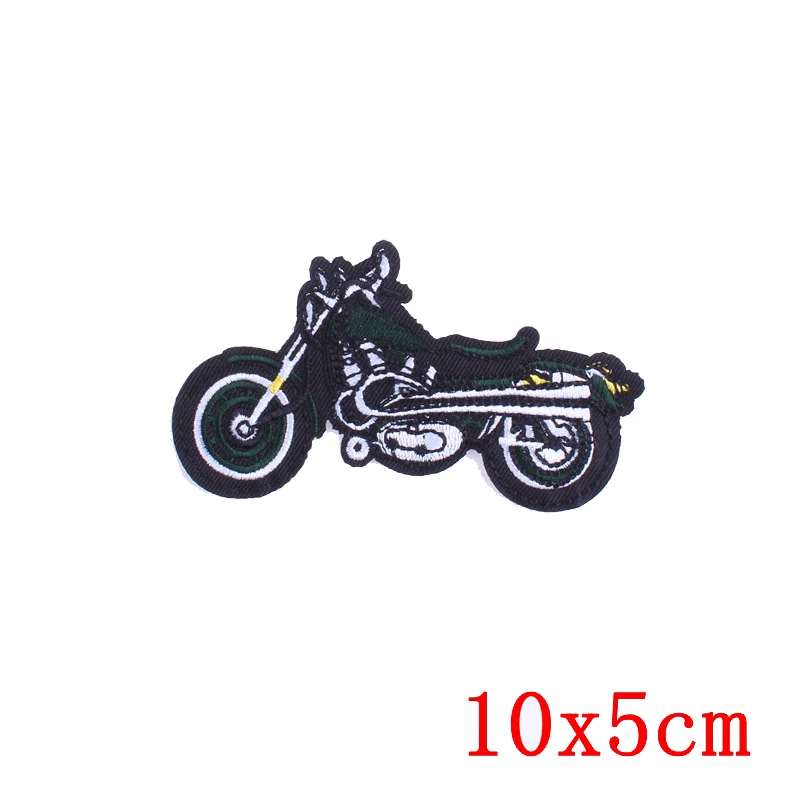 Байкеров Красочные мотоцикл вышивка приклеивающиеся утюгом нашивки для одежды в