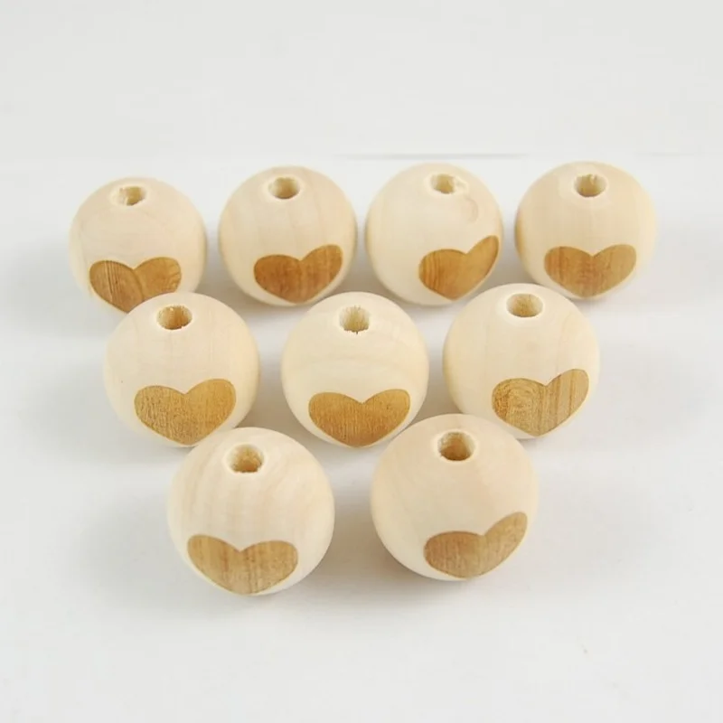 20 шт. круглые деревянные бусины-разделители мм | Дом и сад