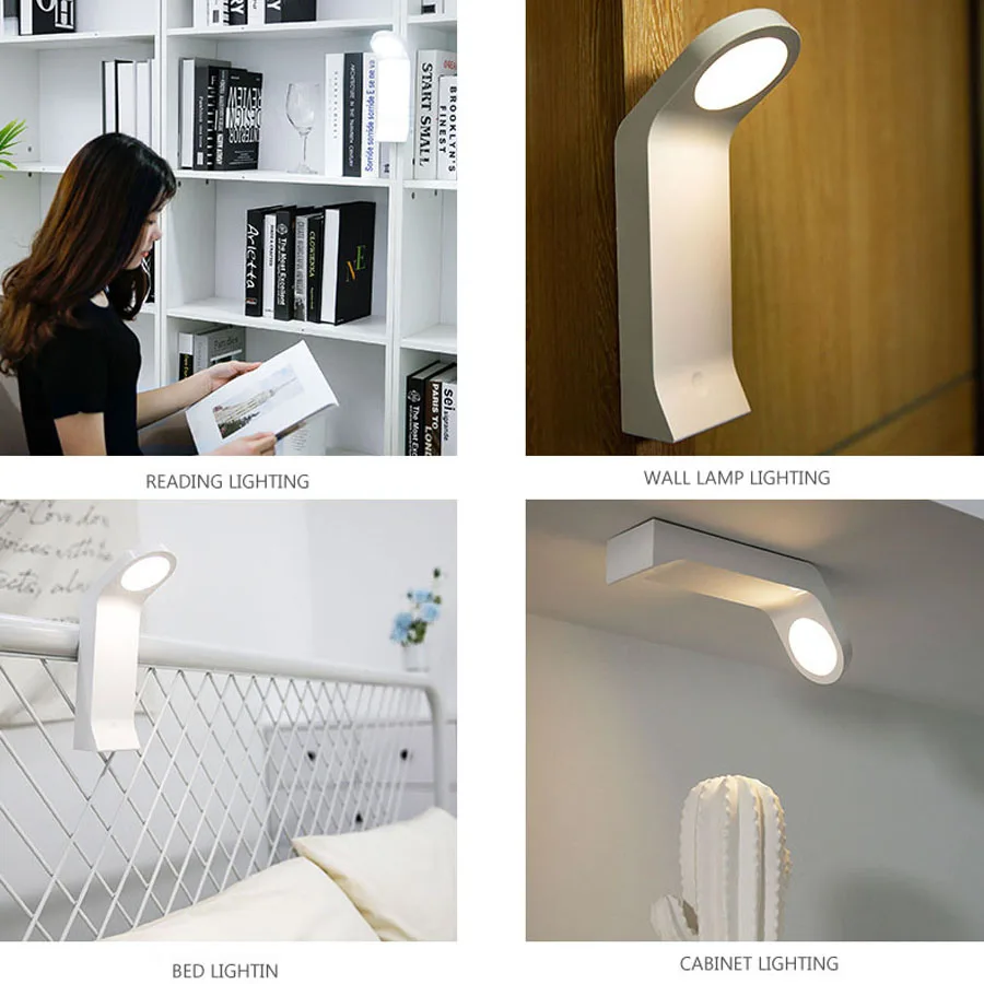 

Touch LED Under Cabinet Light for Wardrobe Cupboard Drawer Closet Bedroom Kitchen Night Light Rechargeable Led lights for Room