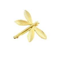 trendy golden dragonfly hairpins headdress wings dragonfly hair clip beauty styling tools hair accessories