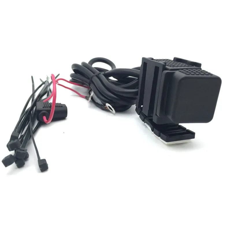 Двойной USB Порты и разъёмы 5V 2.1A Водонепроницаемый мотоцикл руль Зарядное