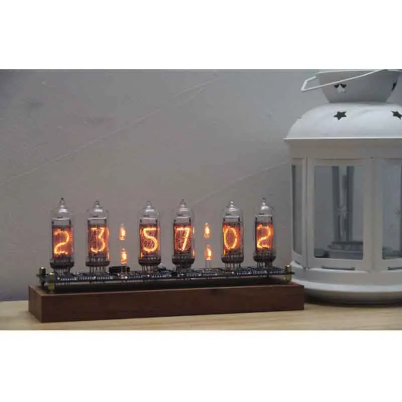 IN-14 Glow Tube Clock Colorful LED Backlight IN14 Nixie USB Electronic DIY Digital Gift Boyfriend | Дом и сад
