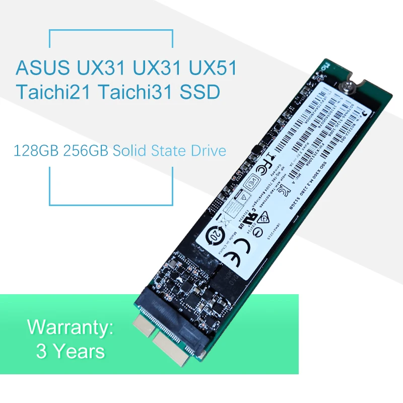 Новый твердотельный накопитель 256 ГБ для ноутбука ASUS тахи21 TAICHI 21 31 UX21 UX31 UX51 SSD
