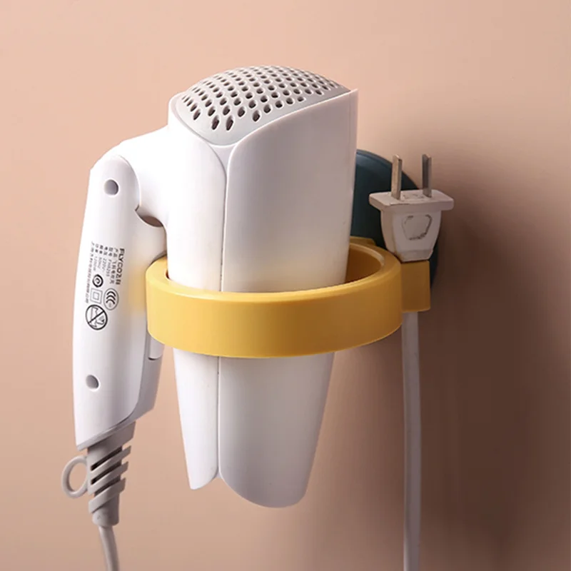 

Household Wall Hanging Free Punching Hair Dryer Bracket Toilet Self-Adhesive Simple Rack Office Hotel Bathroom Hair Salon Rack
