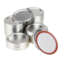100 pcs regular mouth canning lids split type canning jar lids leak proof with seal ring for jars 70mm ja55
