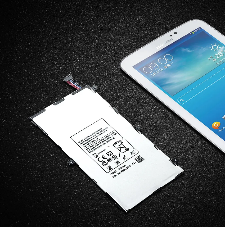 Ykaiserin 4000 мА/ч, T4000E Батарея для samsung Galaxy Tab Tablet 3 7,0 T211 T210 T215 T210R T217A SM-T210R T2105 P3210 P3200