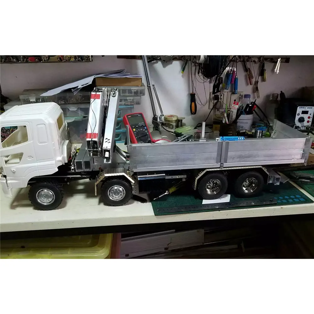 1 пара Противоскользящих двухосевых металлических задних крыльев для 1/14 Tamiya Scania