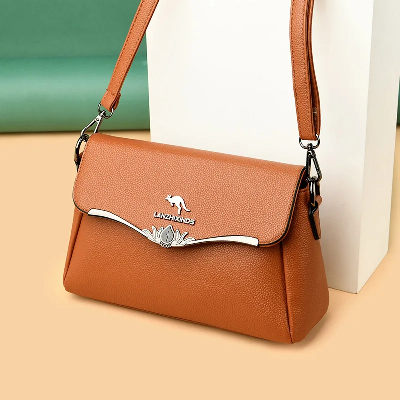 

Elegant Bags for Women Designer Shoulder Bag Leather Handbags Soft Leather Flap Travel Crossbody Bags for Women Shopper Bags