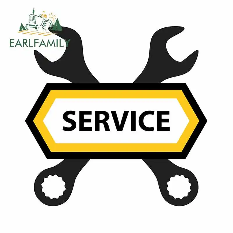 EARLFAMILY 13 см X 12 9 для эмблемы ремонта службы механики забавные автомобильные