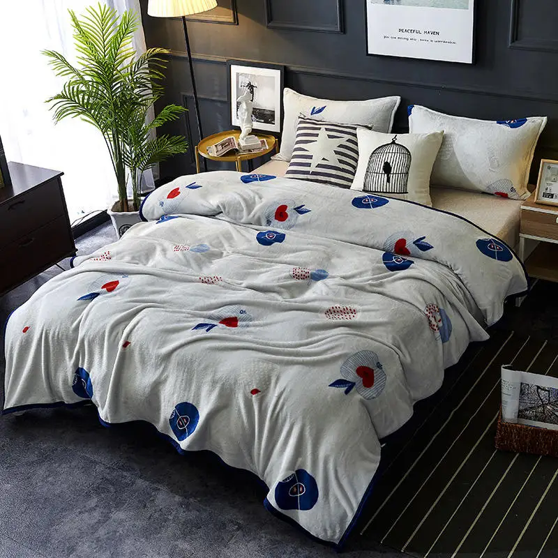 Фланелевое покрывало для кровати зимняя Скандинавская Современная гостиная