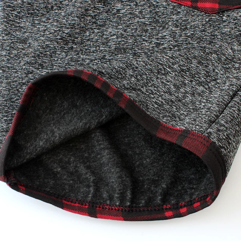 Детский комплект зимней одежды для мальчиков красная клетчатая толстовка с