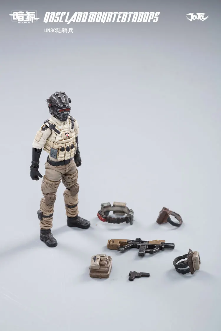 

IN STOCK JTUS007 1/25 Scale Soldier UNSC Land Mountedtroops Action Figure Toys For Fans